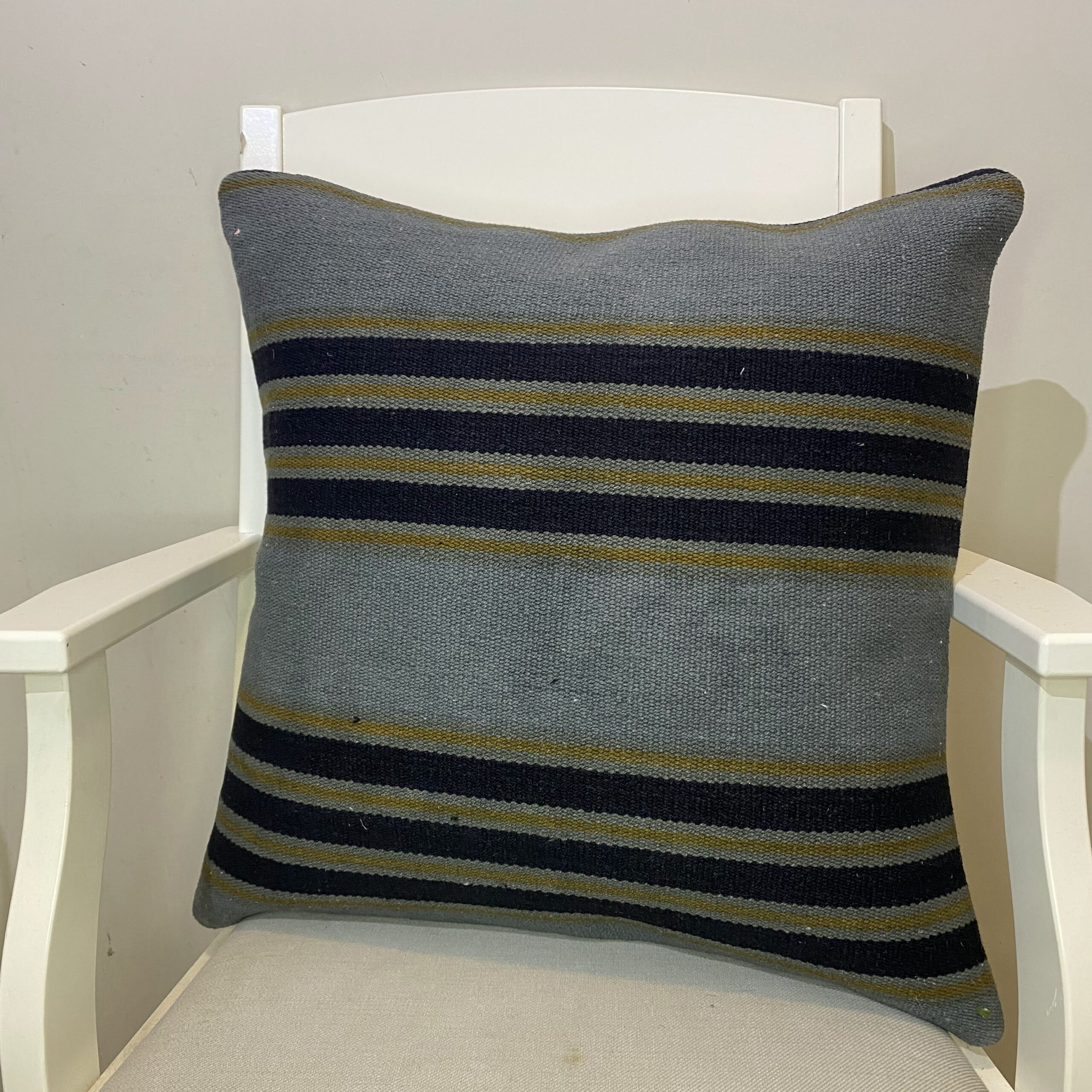 Hand-Woven Pillowcase, Kilim rug, wool wool/weave, size 50 × 50 cm, from Oushak, SKU 349