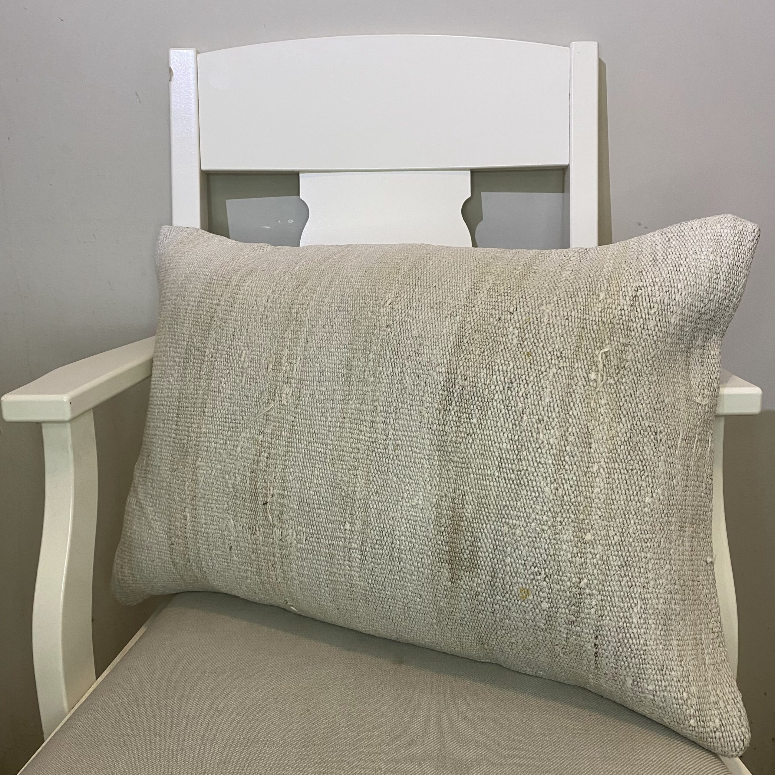 Hand-Woven Pillowcase, Kilim rug, wool, cotton & silk wool/weave, size 40 × 60 cm, from Bergama, SKU 484