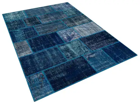 Handmade Anatolian Patchwork Rug, Handmade rug, wool wool/weave, size 160 × 230 cm, from Milas, SKU 5745