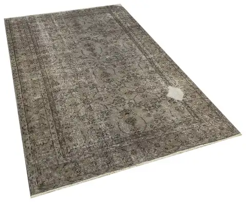 Distressed Hand-Woven Vintage Rug, Machine rug, wool ve cotton wool/weave, size 149 × 241 cm, from Anatolia, SKU 8403