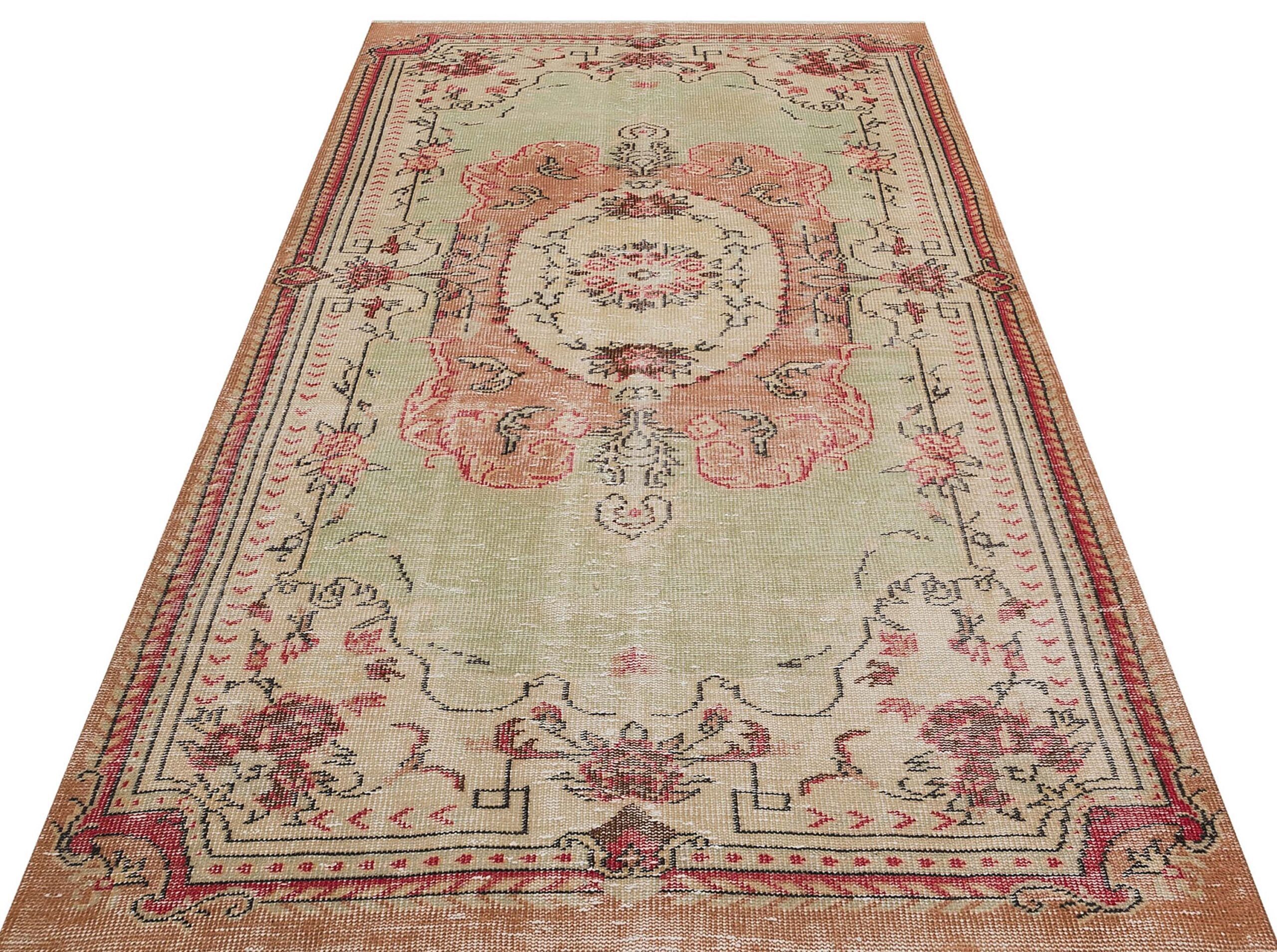 Unique Anatolian Vintage Distressed Handmade Rug, Handmade rug, cotton wool/weave, size 150 × 268 cm, from Kayseri, SKU 9132