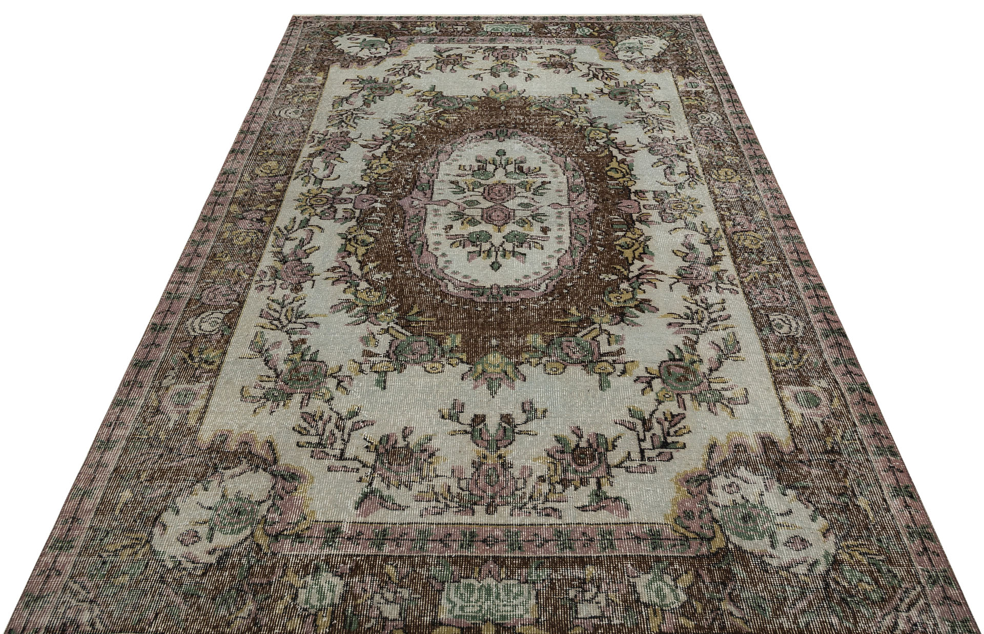 Handwoven Vintage Anatolian Rug, Handmade rug, cotton wool/weave, size 166 × 262 cm, from Manisa, SKU 9767
