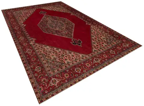 Handmade Bohemian Iranian Rug, Vintage rug, wool wool/weave, size 291 × 379 cm, from Bursa, SKU 9998