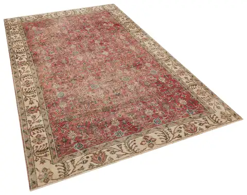 Handwoven Masterpiece Distressed Vintage Rug, Handmade rug, wool wool/weave, size 166 × 270 cm, from Demirci, SKU 10198