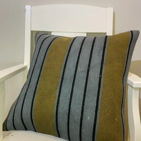 Hand-Woven Pillowcase, Kilim rug, silk wool/weave, size 50 × 50 cm, from Anatolia, SKU 293