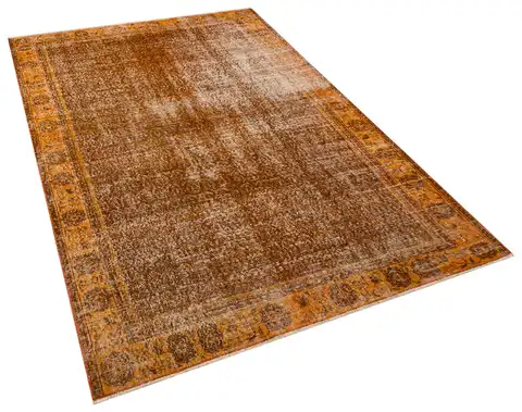 Unique Vintage Distressed Rug, Handmade rug, wool & silk wool/weave, size 157 × 242 cm, from Konya, SKU 10365