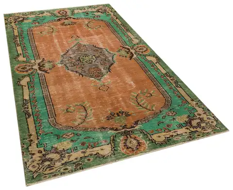 Distressed Vintage Handwoven Rug, Handmade rug, cotton wool/weave, size 152 × 235 cm, from Milas, SKU 10404