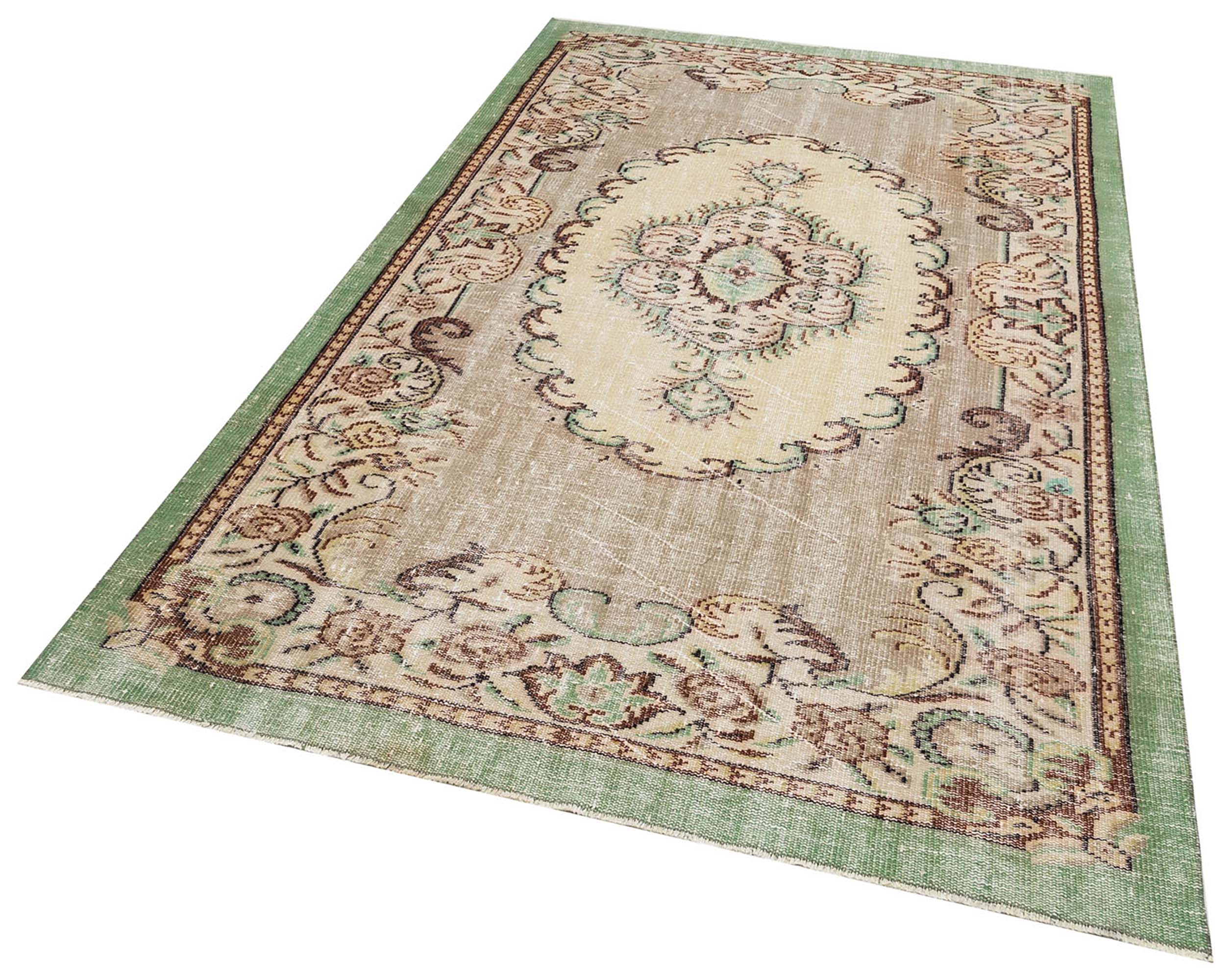 Classic, Modern, and Vintage Hand-Woven Rug, Handmade rug, wool & silk wool/weave, size 178 × 278 cm, from Manisa, SKU F1293