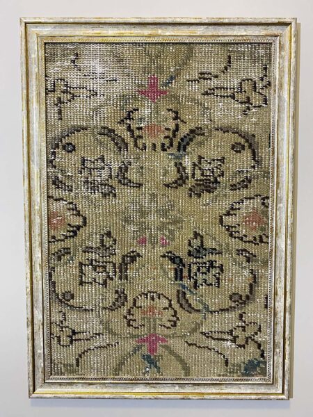 Traces of the Past Wool Tapestry, Paintings rug, wool & silk wool/weave, size 50 × 70 cm, from Demirci, SKU T019
