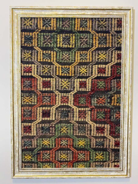 A Work Where Traditional Craft and Art Converge, Handmade rug, wool & cotton wool/weave, size 50 × 70 cm, from Bergama, SKU T024