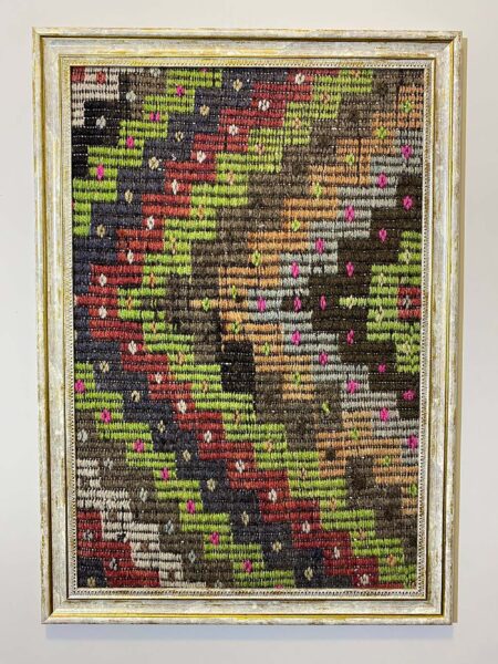 "Soft Traces of Time" Painting, Paintings rug, silk wool/weave, size 50 × 70 cm, from Ladik, SKU T040