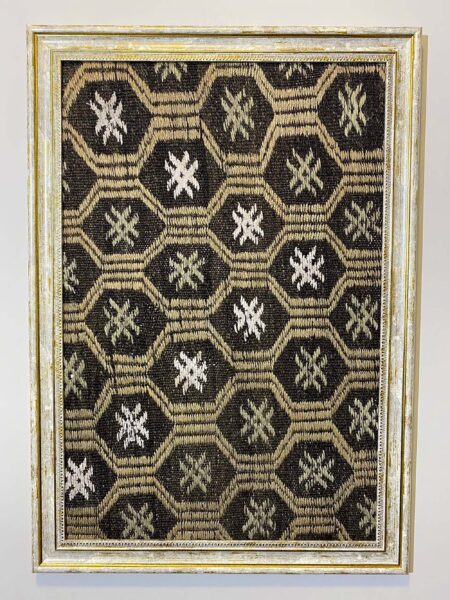 Handwoven "Time Capsule" Painting, Paintings rug, wool wool/weave, size 50 × 70 cm, from Bergama, SKU T042