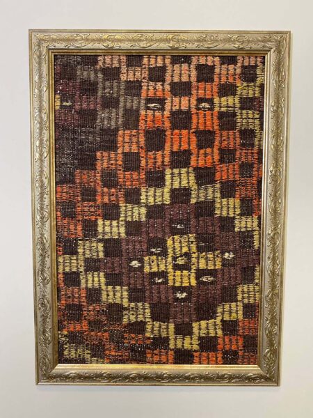A Masterpiece Inspired by Turkish Rugs, Paintings rug, wool wool/weave, size 50 × 70 cm, from Bergama, SKU T048