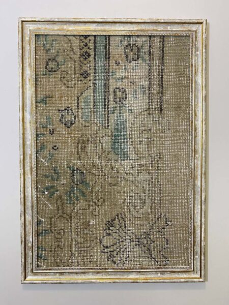 Painting Depicting the Story of an Ancient Turkish Rug, Paintings rug, wool & cotton wool/weave, size 50 × 70 cm, from Kayseri, SKU T058