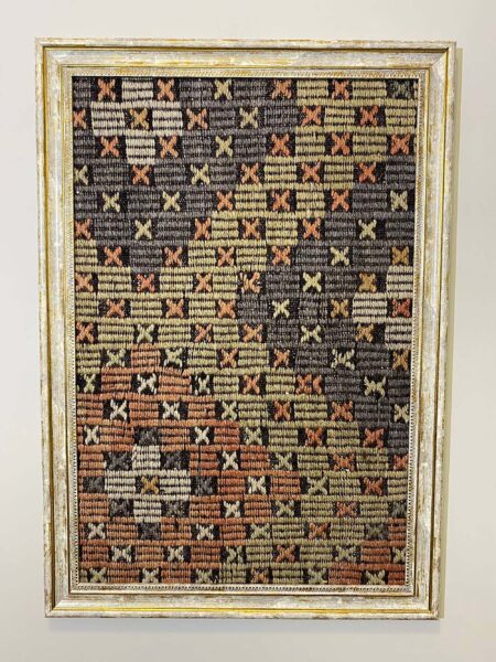 "Soft Traces of Time" Painting, Paintings rug, silk wool/weave, size 50 × 70 cm, from Gördes, SKU T068