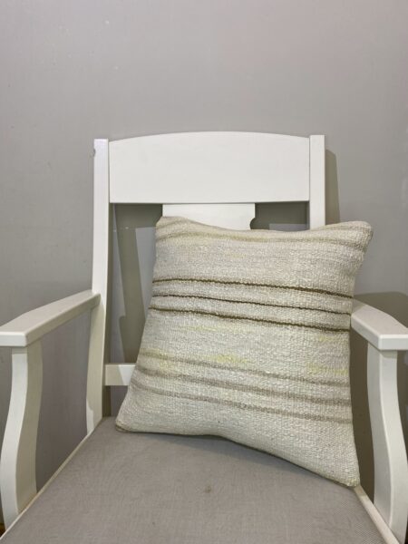 Handwoven Pillowcase, Pillowcases rug, wool, cotton & silk wool/weave, size 45 × 45 cm, from Konya, SKU 149