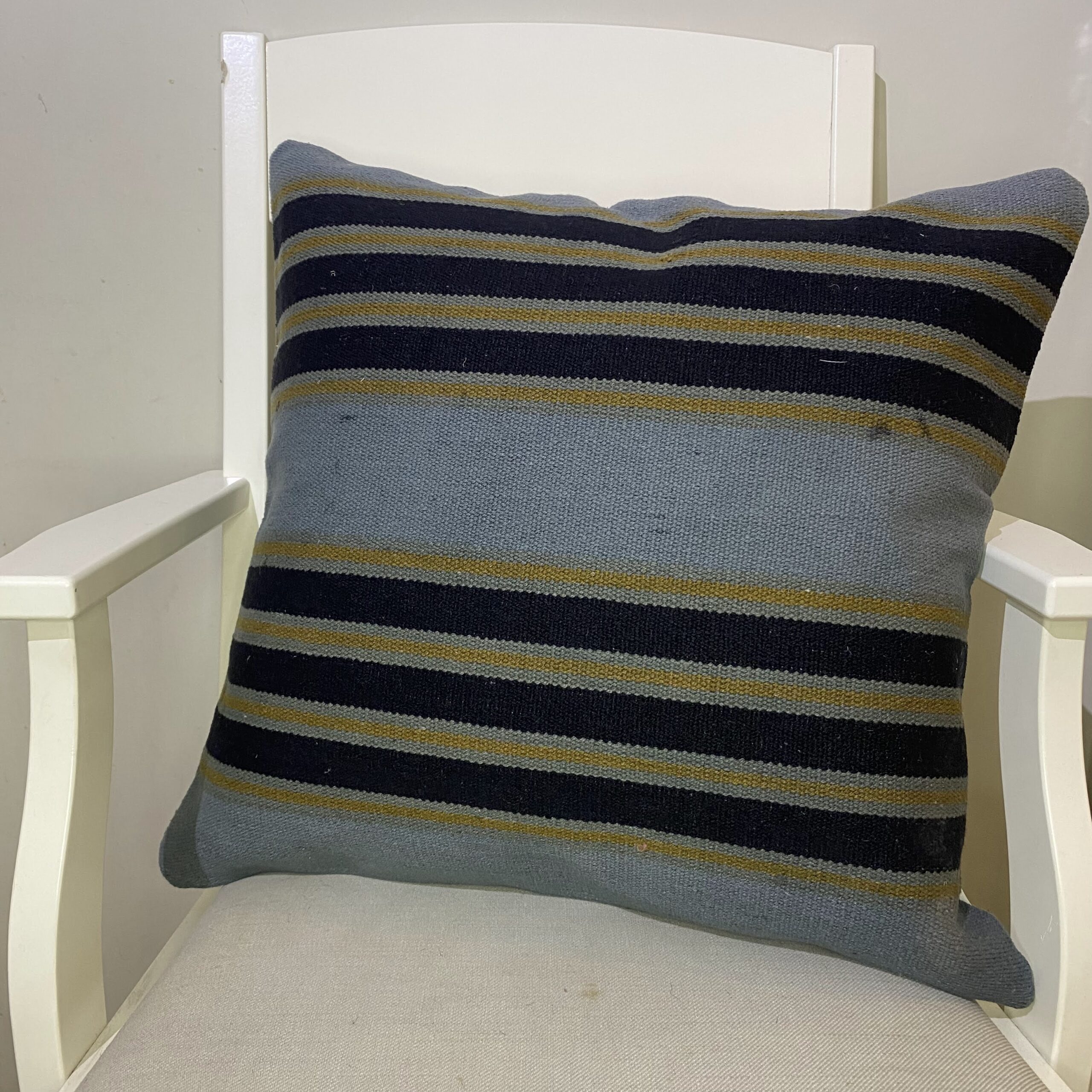 Hand-Woven Pillowcase, Pillowcases rug, wool & cotton wool/weave, size 50 × 50 cm, from Isparta, SKU 266