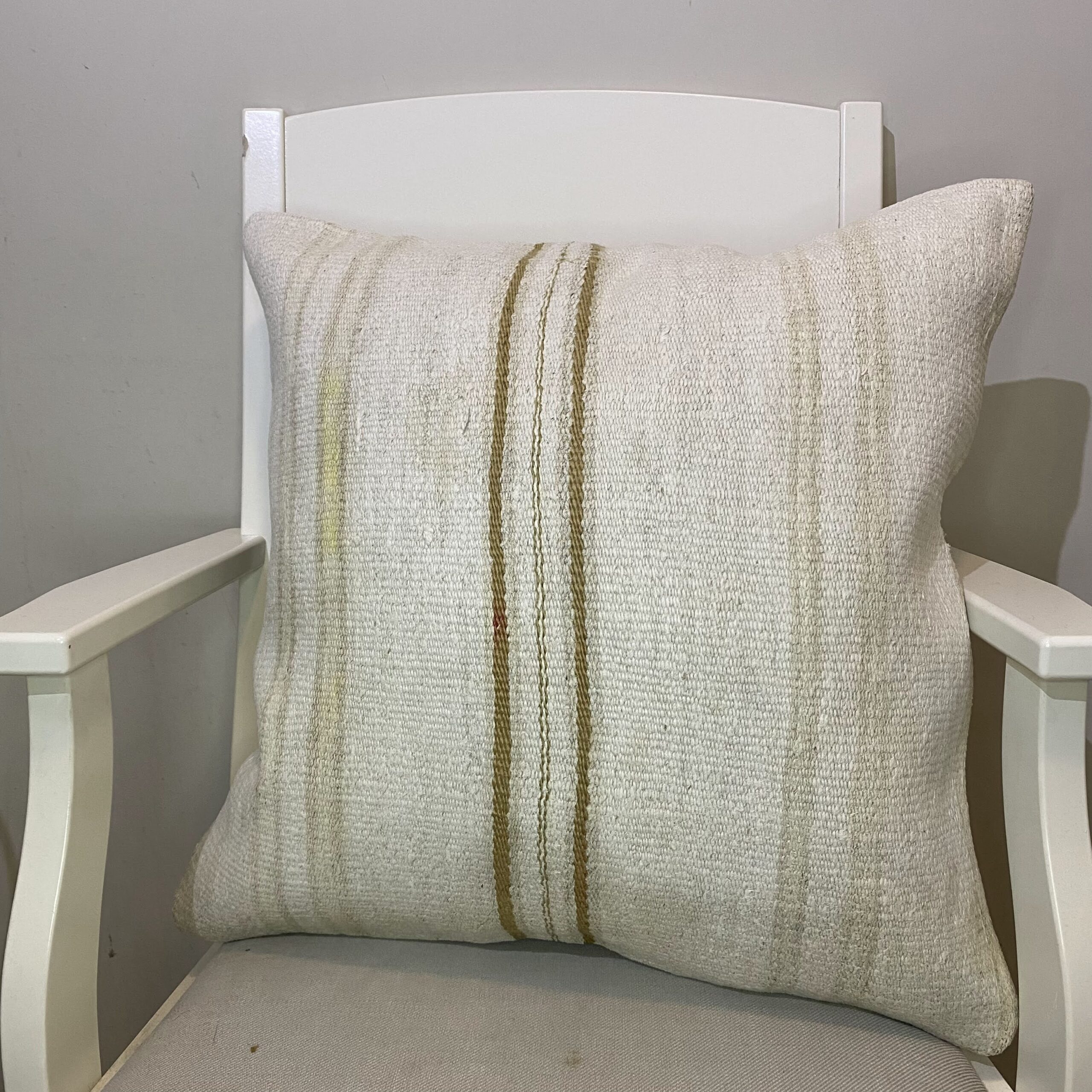Handwoven Pillowcase, Pillowcases rug, wool & silk wool/weave, size 50 × 50 cm, from Manisa, SKU 329