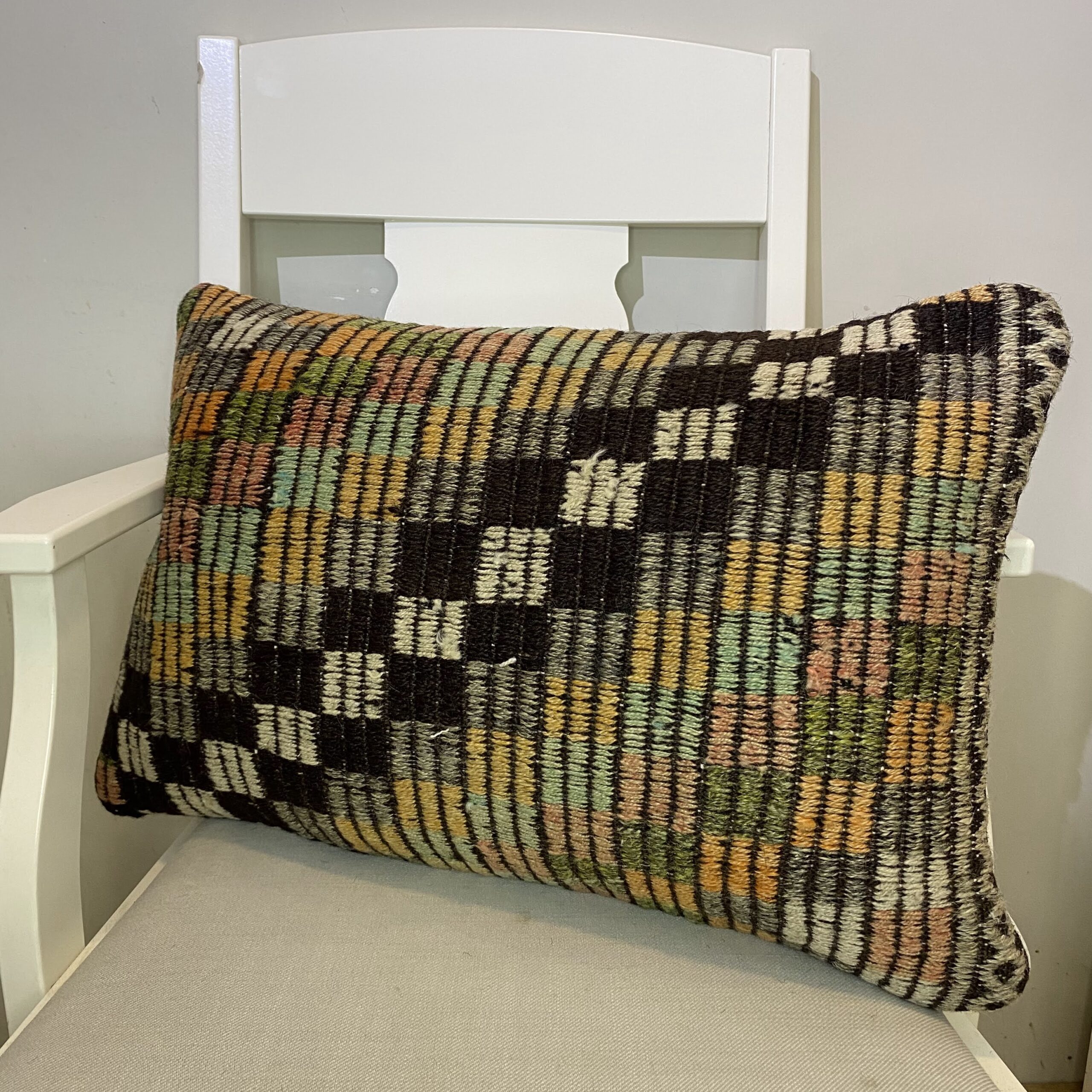 Hand-Woven Pillowcase, Pillowcases rug, wool wool/weave, size 40 × 60 cm, from Bergama, SKU 503