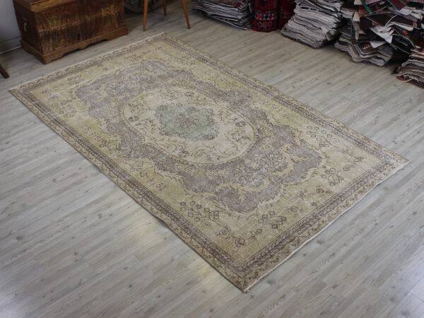 Distressed Wool Vintage Handmade Rug, Handmade rug, wool & cotton wool/weave, size 160 × 266 cm, from Kars, SKU 10617